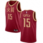 Rockets #15 Clint Capela Red Basketball Swingman City Edition 2018-19 Jersey