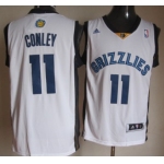 Memphis Grizzlies #11 Mike Conley Revolution 30 Swingman White Jersey
