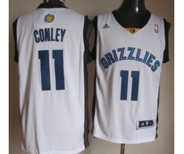 Memphis Grizzlies #11 Mike Conley Revolution 30 Swingman White Jersey