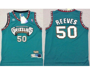 Memphis Grizzlies #50 Bryant Reeves ABA Hardwood Classics Green Throwback Swingman Jersey