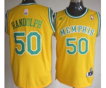 Memphis Grizzlies #50 Zach Randolph ABA Hardwood Classic Swingman Yellow Jersey