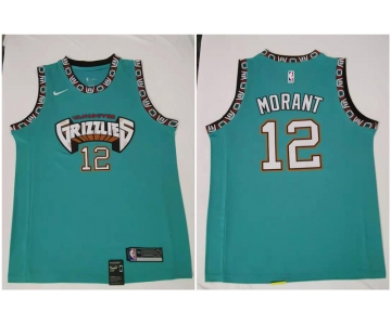 Men's Memphis Grizzlies #12 Ja Morant Green Nike 2019 ABA Hardwood Classics Green Throwback Swingman Jersey