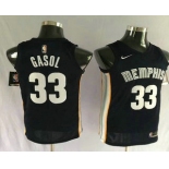 Men's Memphis Grizzlies #33 Marc Gasol New Navy Blue 2017-2018 Nike Swingman Stitched NBA Jersey