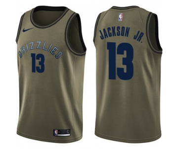 Nike Memphis Grizzlies #13 Jaren Jackson Jr. Green NBA Swingman Salute to Service Jersey