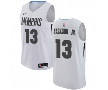 Nike Memphis Grizzlies #13 Jaren Jackson Jr. White NBA Swingman City Edition Jersey