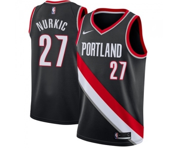 Blazers #27 Jusuf Nurkic Black Basketball Swingman Icon Edition Jersey