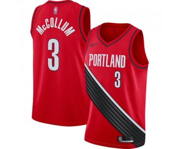 Blazers #3 C.J. McCollum Red Basketball Swingman Statement Edition 2019-2020 Jersey