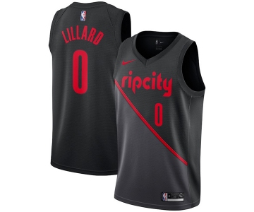 Nike NBA Portland Trail Blazers #0 Damian Lillard Jersey 2018-19 New Season City Edition Jersey