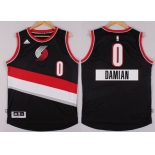 Portland Trail Blazers #0 Damian Lillard Revolution 30 Swingman 2014 Christmas Day Black Jersey