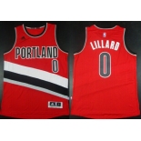 Portland Trail Blazers #0 Damian Lillard Revolution 30 Swingman 2014 New Red Jersey