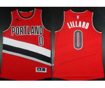 Portland Trail Blazers #0 Damian Lillard Revolution 30 Swingman 2014 New Red Jersey