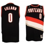 Portland Trail Blazers #0 Damian Lillard Revolution 30 Swingman Black Jersey