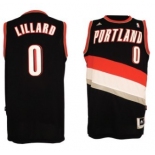 Portland Trail Blazers #0 Damian Lillard Revolution 30 Swingman Black Jersey