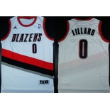 Portland Trail Blazers #0 Damian Lillard Revolution 30 Swingman White Jersey