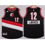 Portland Trail Blazers #12 LaMarcus Aldridge Revolution 30 Swingman 2014 Christmas Day Black Jersey