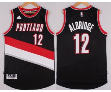 Portland Trail Blazers #12 LaMarcus Aldridge Revolution 30 Swingman 2014 New Black Jersey