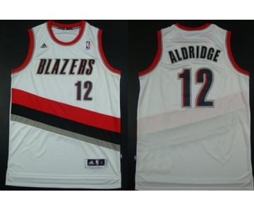 Portland Trail Blazers #12 LaMarcus Aldridge Revolution 30 Swingman White Jersey