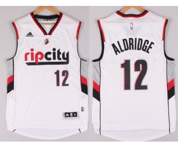 Portland Trail Blazers #12 LaMarcus Aldridge Rip City Revolution 30 Swingman 2014 New White Jersey