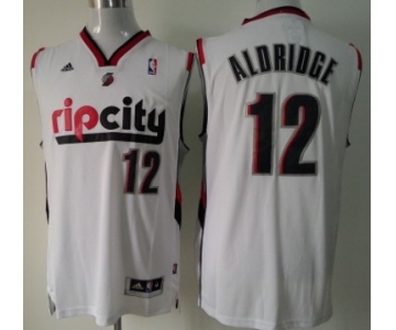 Portland Trail Blazers #12 LaMarcus Aldridge Rip City Revolution 30 Swingman White Jersey