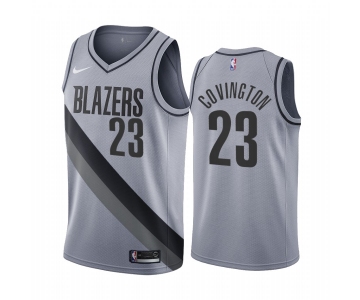 Portland Trail Blazers #23 Robert Covington Gray NBA Swingman 2020-21 Earned Edition Jersey