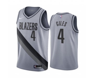 Portland Trail Blazers #4 Harry Giles III Gray NBA Swingman 2020-21 Earned Edition Jersey