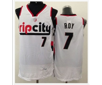 Portland Trail Blazers #7 Brandon Roy White Throwback NBA Jersey