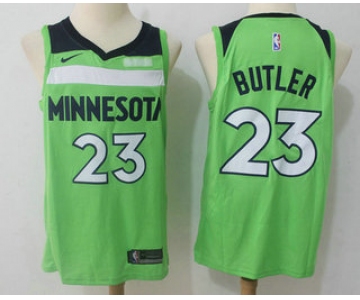 Men's Minnesota Timberwolves #23 Jimmy Butler New Green 2017-2018 Nike Swingman Fitbit Stitched NBA Jersey