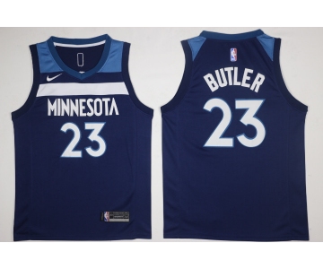 Men's Minnesota Timberwolves #23 Jimmy Butler New Navy Blue 2017-2018 Nike Swingman Stitched NBA Jersey