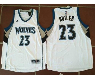 Men's Minnesota Timberwolves #23 Jimmy Butler White Stitched NBA adidas Revolution 30 Swingman Jersey