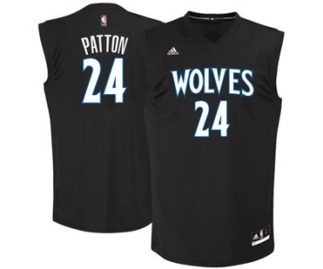 Men's Minnesota Timberwolves #24  Justin Patton adidas Black 2017 NBA Draft Pick Replica Jersey