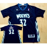 Men's Minnesota Timberwolves #32 Karl-Anthony Towns Revolution 30 Swingman Black Short-Sleeved Jersey