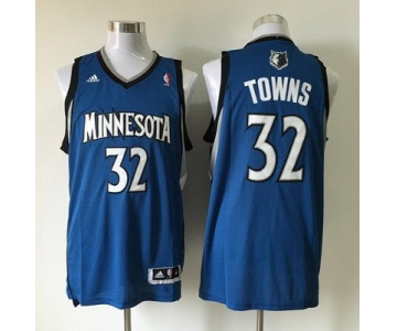 Men's Minnesota Timberwolves #32 Karl-Anthony Towns Revolution 30 Swingman Blue Jersey