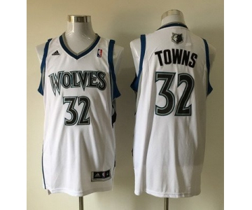 Men's Minnesota Timberwolves #32 Karl-Anthony Towns Revolution 30 Swingman White Jersey