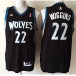 Minnesota Timberwolves #22 Andrew Wiggins Revolution 30 Swingman Black Jersey