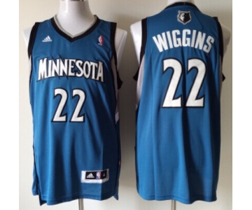 Minnesota Timberwolves #22 Andrew Wiggins Revolution 30 Swingman Blue Jersey
