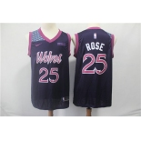 Minnesota Timberwolves 25 Derrick Rose Nike Purple 2019 Swingman City Edition Jersey