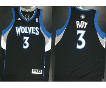 Minnesota Timberwolves #3 Brandon Roy Revolution 30 Swingman Black Jersey