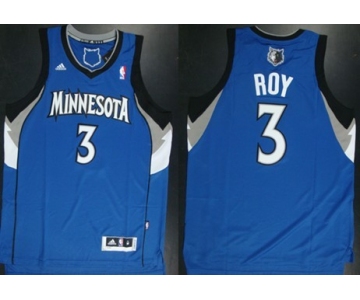 Minnesota Timberwolves #3 Brandon Roy Revolution 30 Swingman Blue Jersey