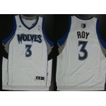 Minnesota Timberwolves #3 Brandon Roy Revolution 30 Swingman White Jersey