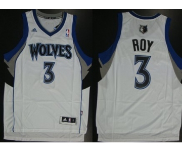 Minnesota Timberwolves #3 Brandon Roy Revolution 30 Swingman White Jersey