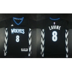 Minnesota Timberwolves #8 Zach LaVine Revolution 30 Swingman 2014 New Black Jersey