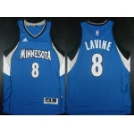 Minnesota Timberwolves #8 Zach LaVine Revolution 30 Swingman 2014 New Blue Jersey