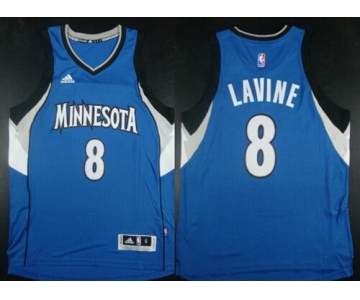 Minnesota Timberwolves #8 Zach LaVine Revolution 30 Swingman 2014 New Blue Jersey