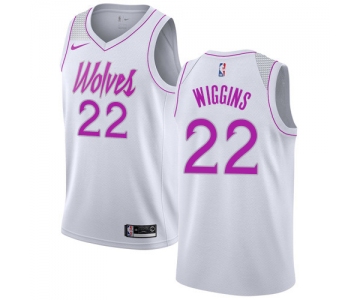 Nike Timberwolves #22 Andrew Wiggins White NBA Swingman Earned Edition Jersey