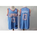 Clippers 13 Paul George Blue City Edition Nike Swingman Jersey