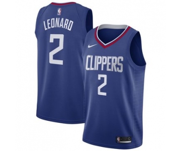 Clippers 2 Kawhi Leonard Blue Nike Swingman Jersey