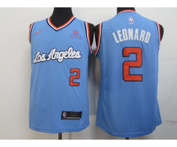 Clippers 2 Kawhi Leonard Light Blue Nike Swingman Jersey