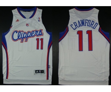 Los Angeles Clippers #11 Jamal Crawford Revolution 30 Swingman White Jersey