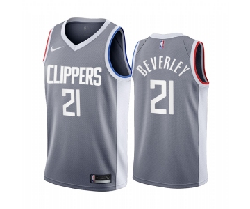 Los Angeles Clippers #21 Patrick Beverley Gray NBA Swingman 2020-21 Earned Edition Jersey