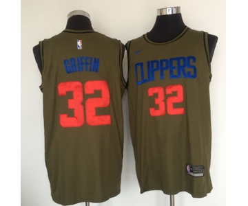 Los Angeles Clippers #32 Blake Griffin Olive Nike Swingman Jersey